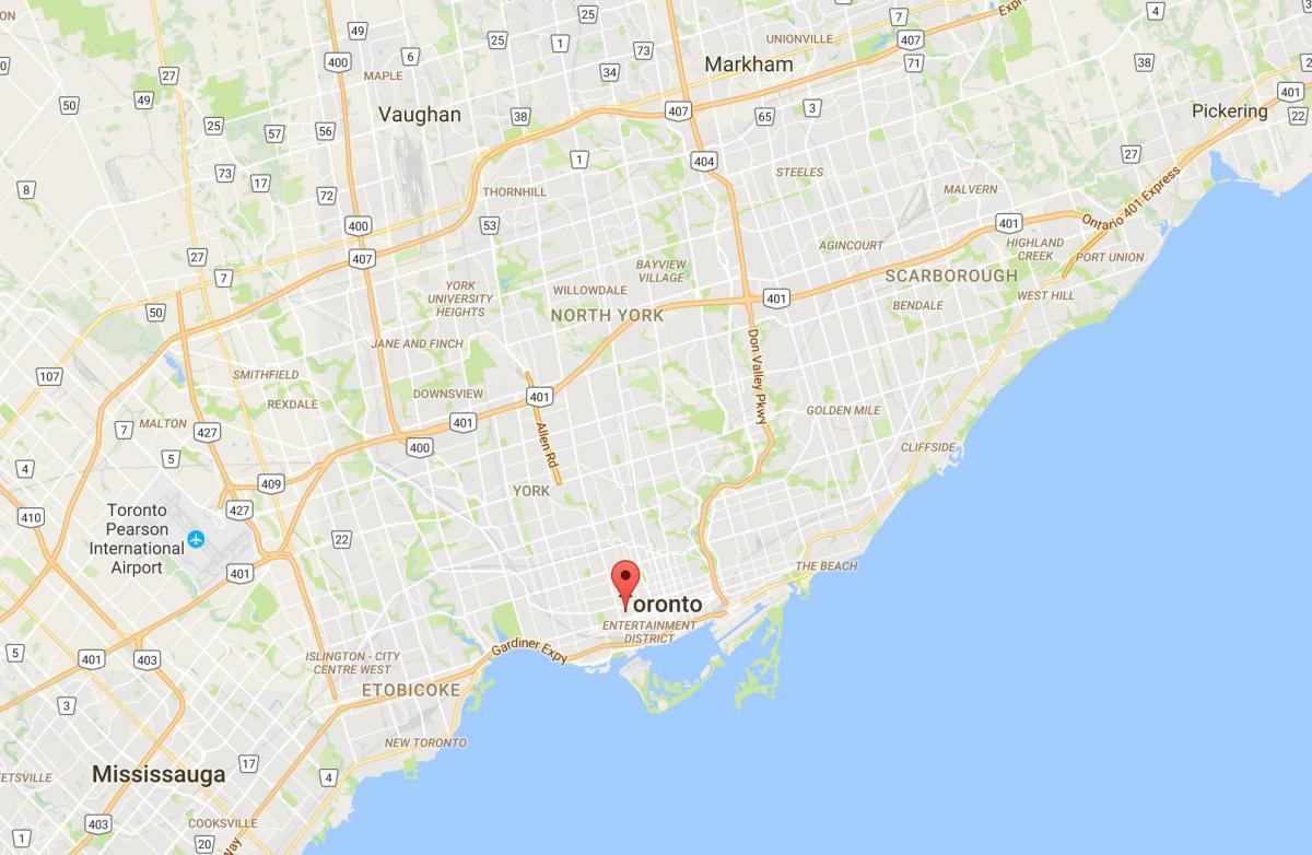 نقشه از Alexandra park منطقه تورنتو