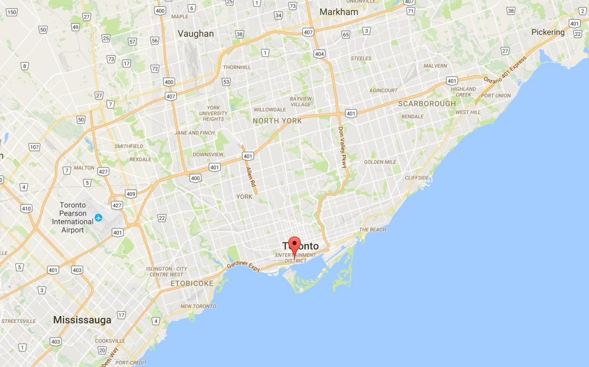 نقشه CityPlace منطقه تورنتو
