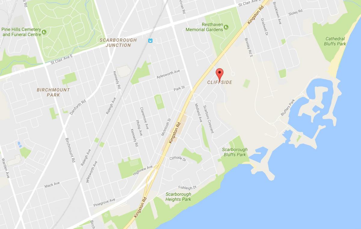 نقشه از زعفران در محله های تورنتو