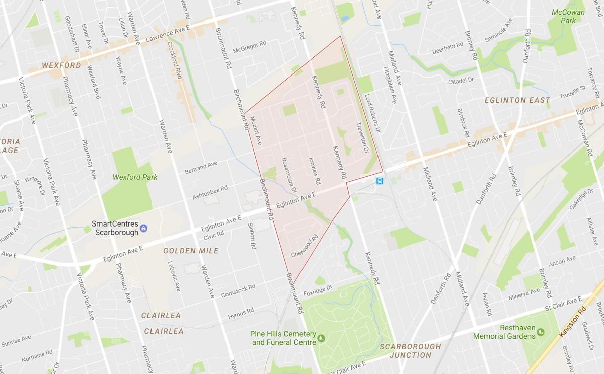 نقشه Ionview محله تورنتو