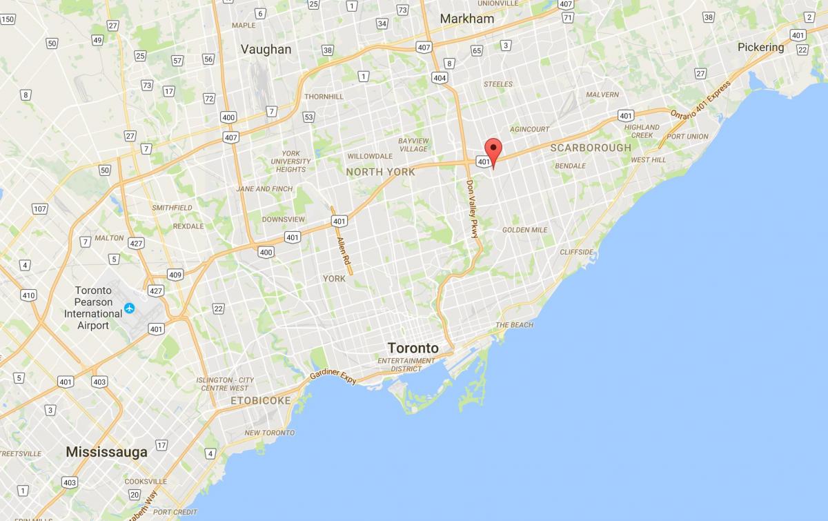 نقشه Maryvale منطقه تورنتو