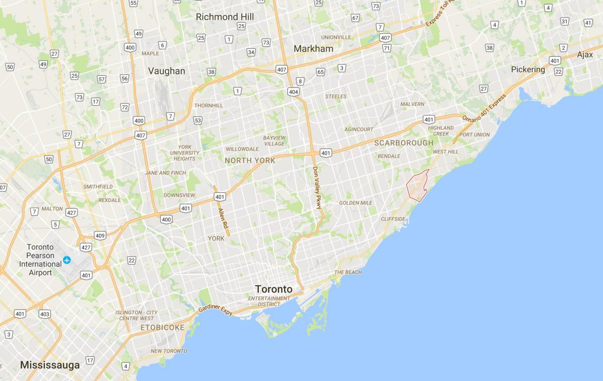 نقشه Scarborough ایجاد منطقه تورنتو