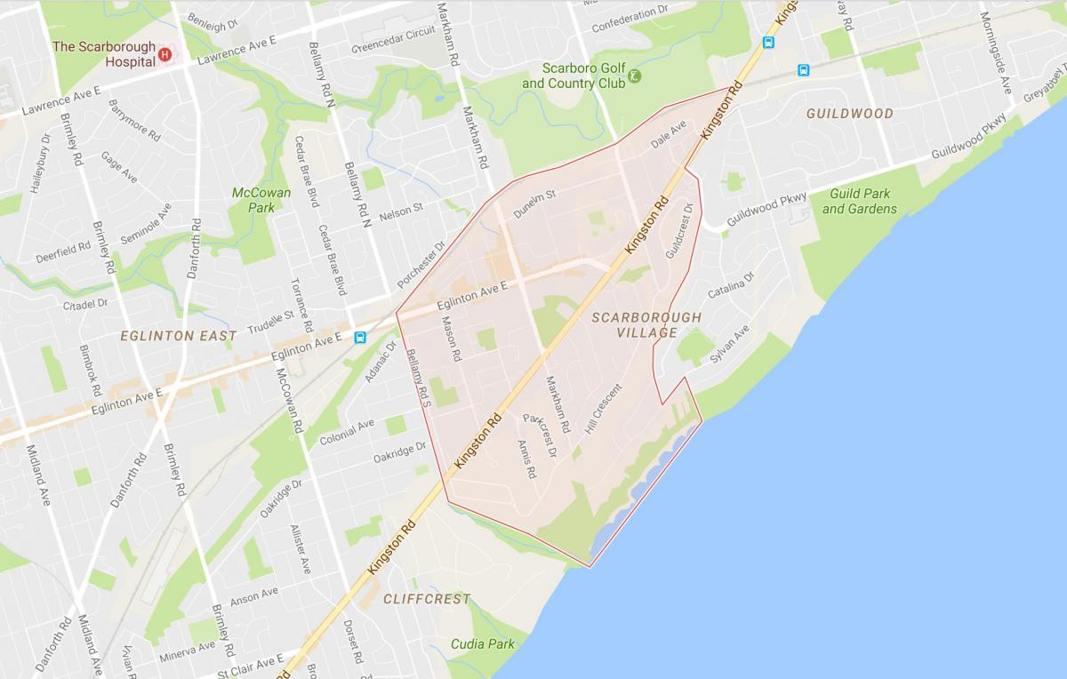 نقشه Scarborough ایجاد کرد محله تورنتو