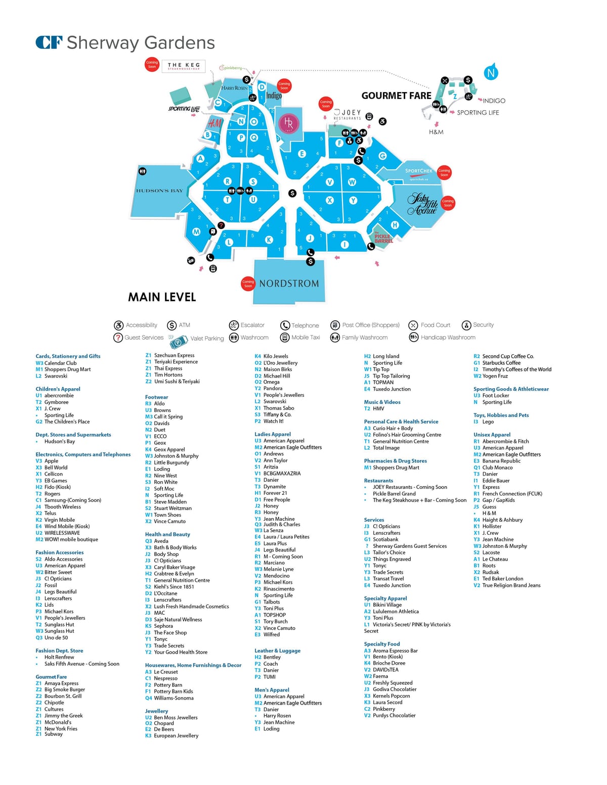 نقشه Sherway باغ