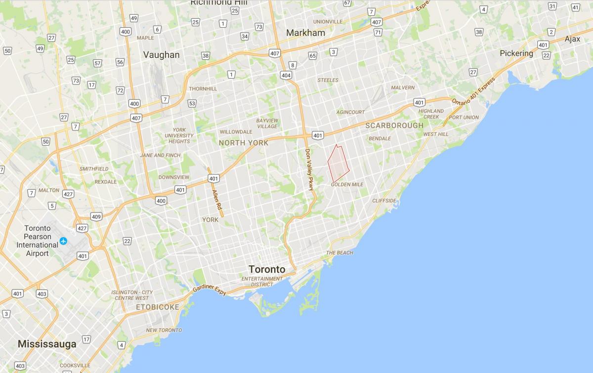 نقشه Wexford منطقه تورنتو