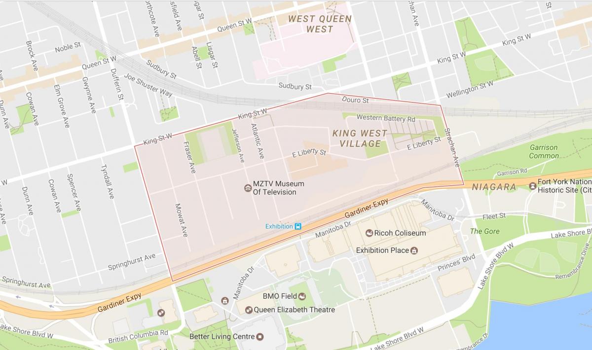 نقشه از آزادی ایجاد کرد محله تورنتو