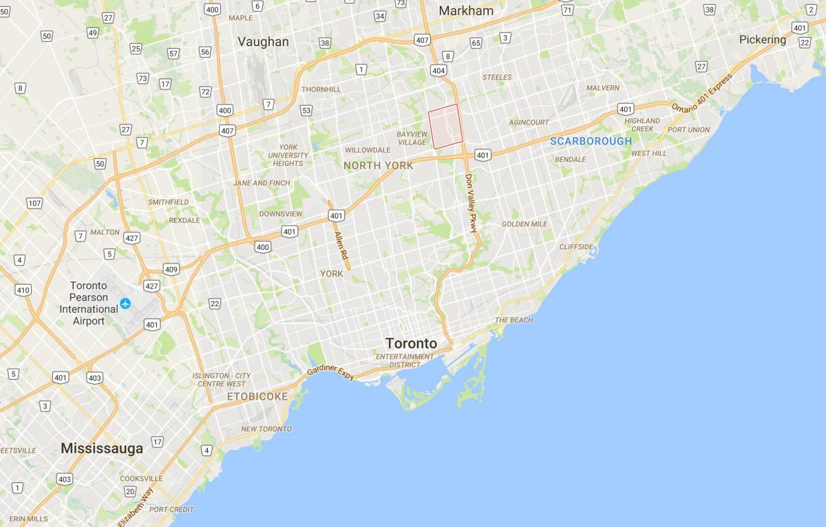 نقشه از بادام زمینی منطقه تورنتو