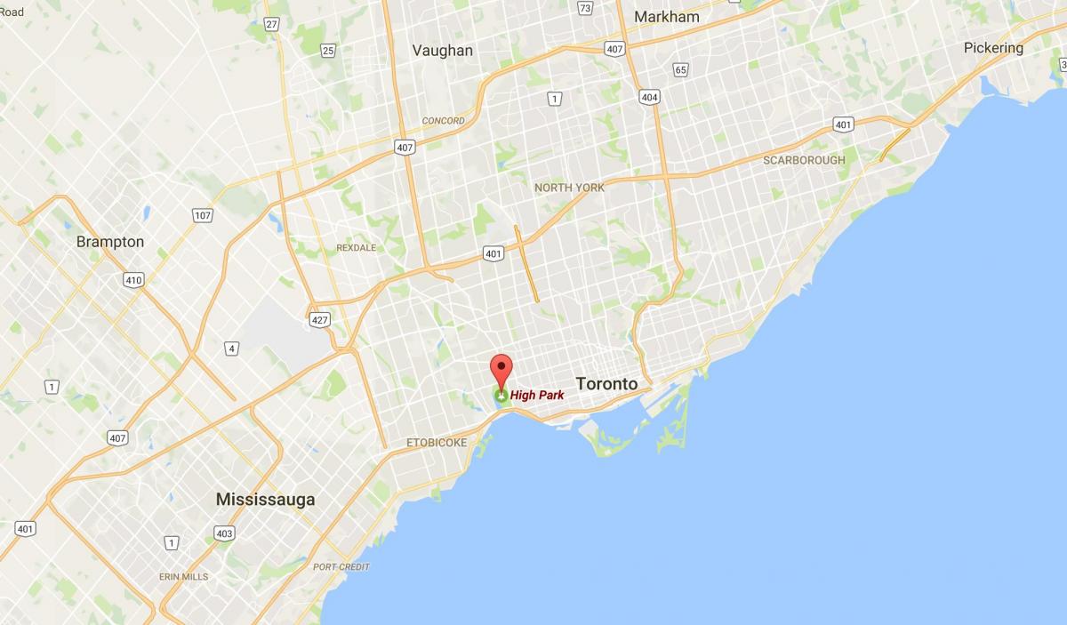 نقشه از پارک منطقه تورنتو