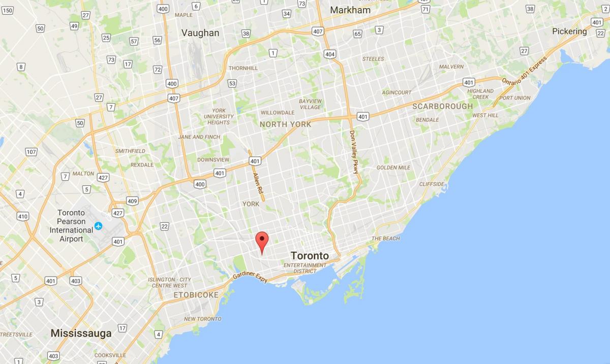 نقشه برککتن ایجاد منطقه تورنتو