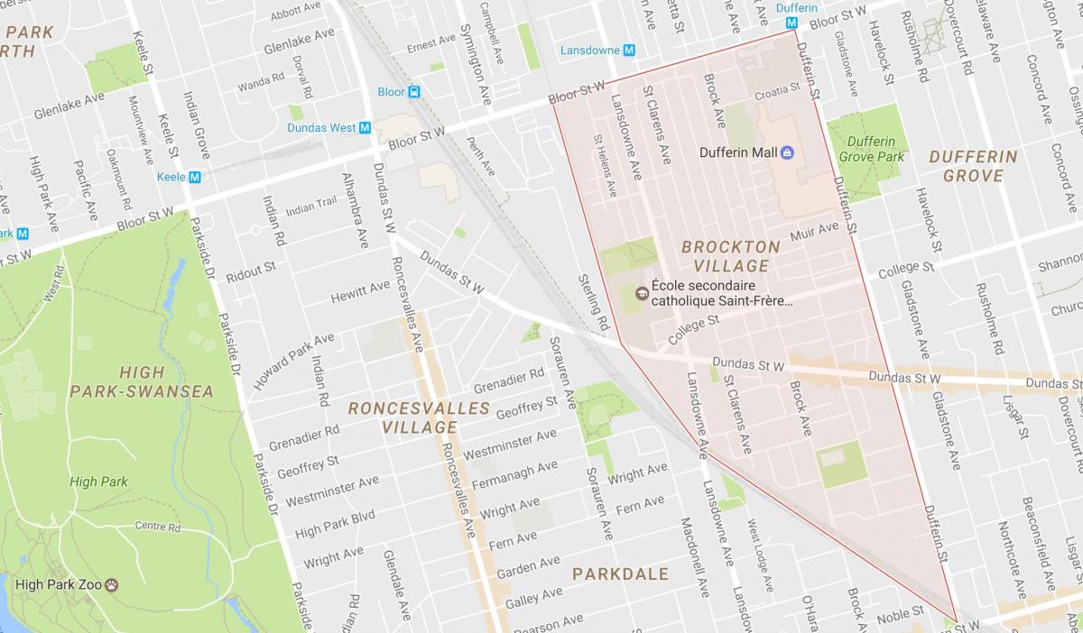 نقشه برککتن ایجاد کرد محله تورنتو