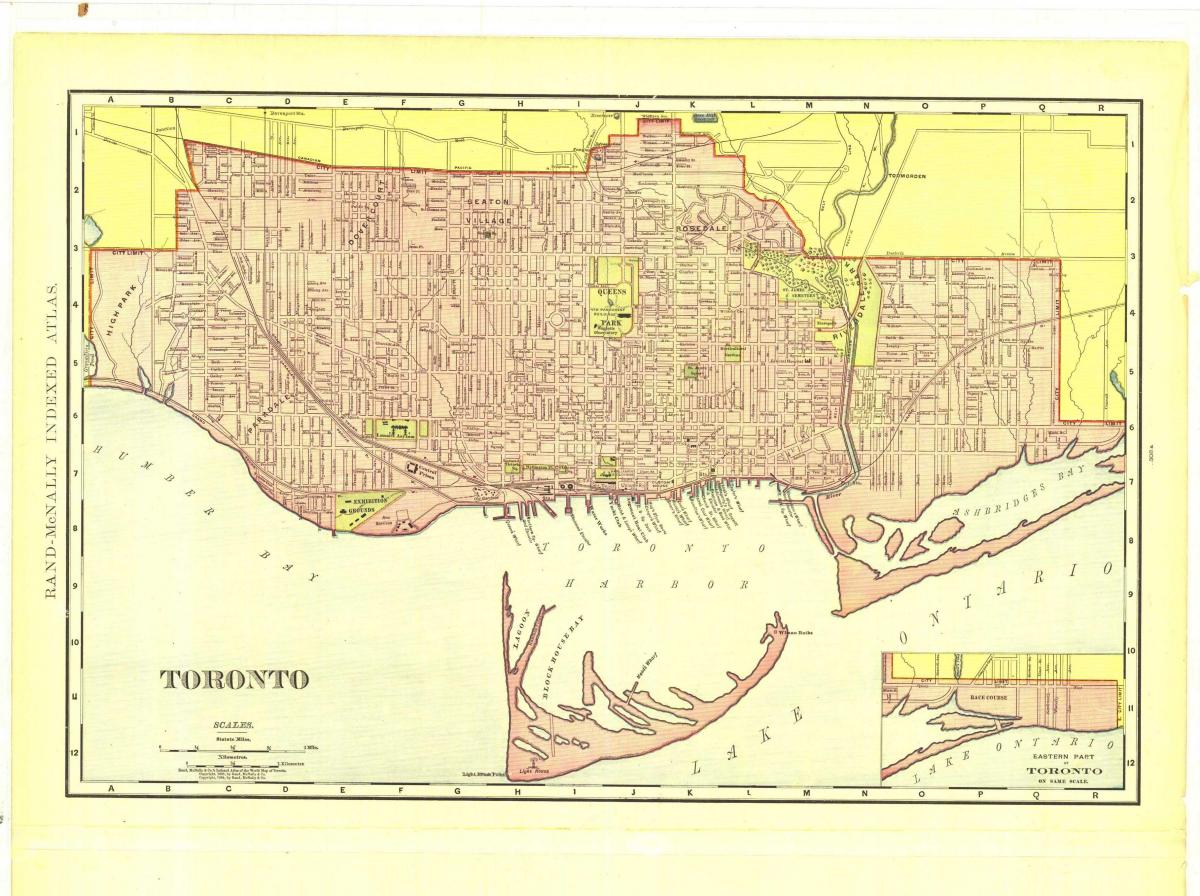 نقشه تاریخی تورنتو