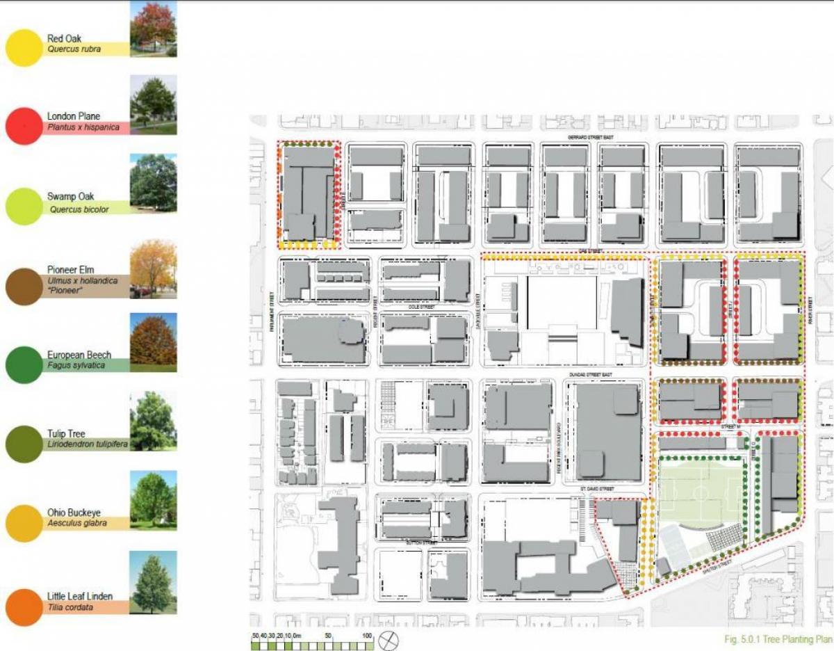 نقشه از تجدید حیات طرح رجنت پارک تورنتو فاز 3