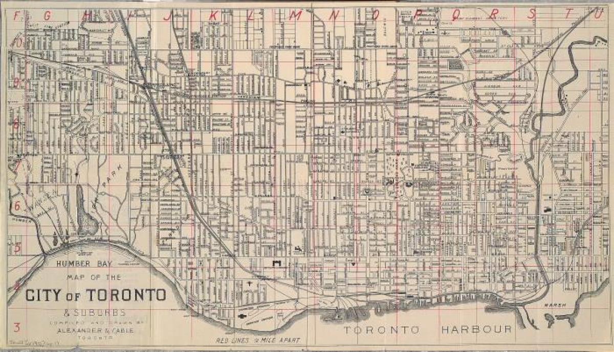 نقشه از تورنتو 1902