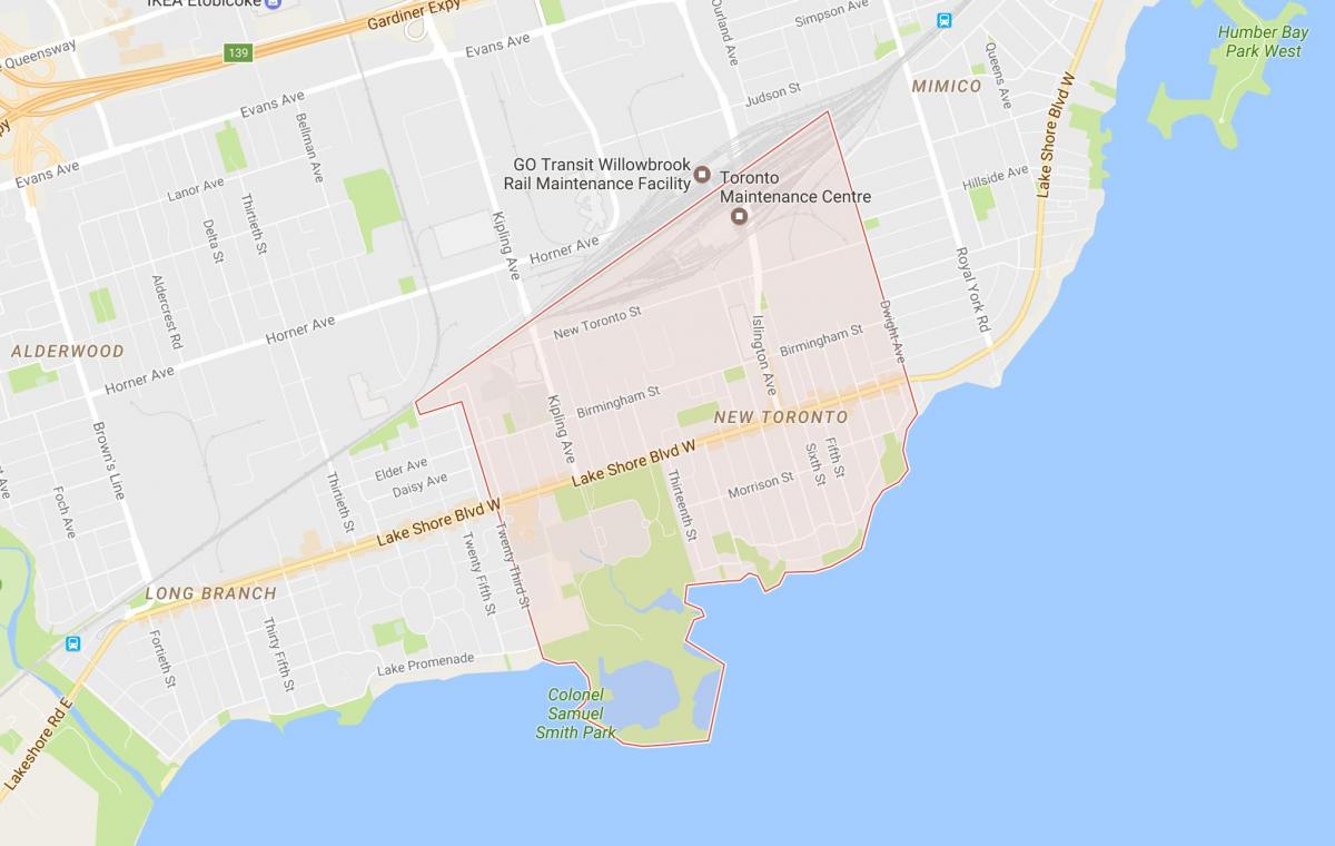 نقشه جدید تورنتو تورنتو محله