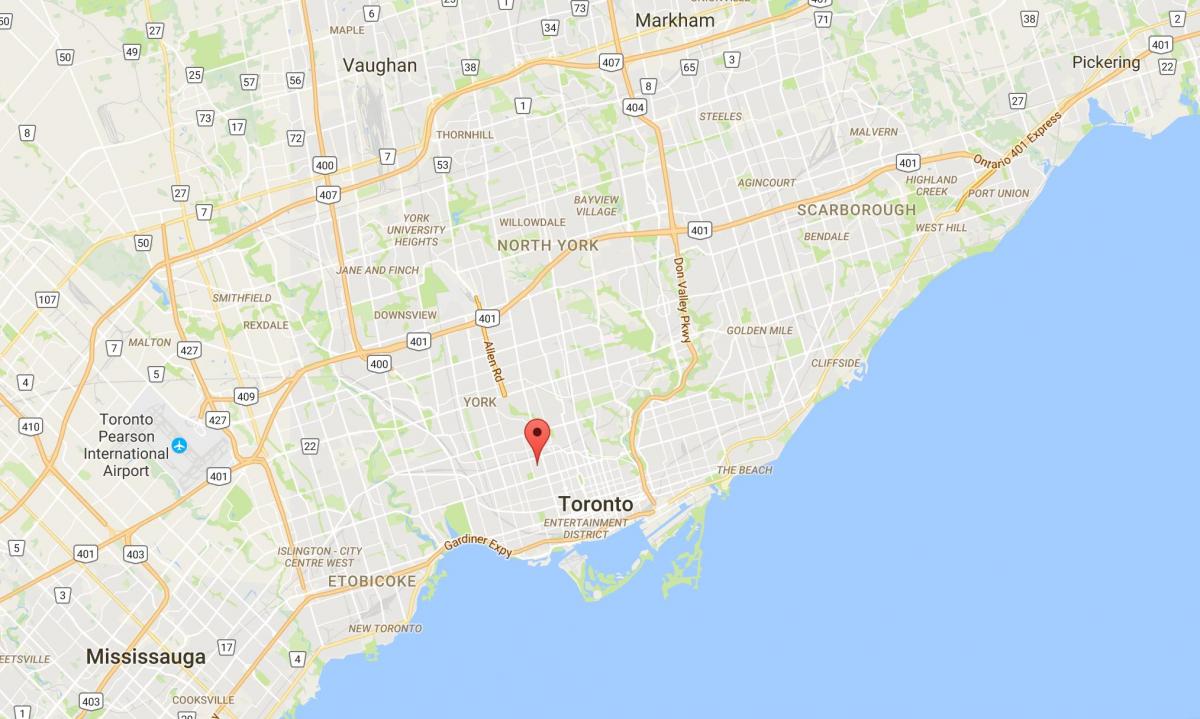 نقشه سیتن ایجاد منطقه تورنتو