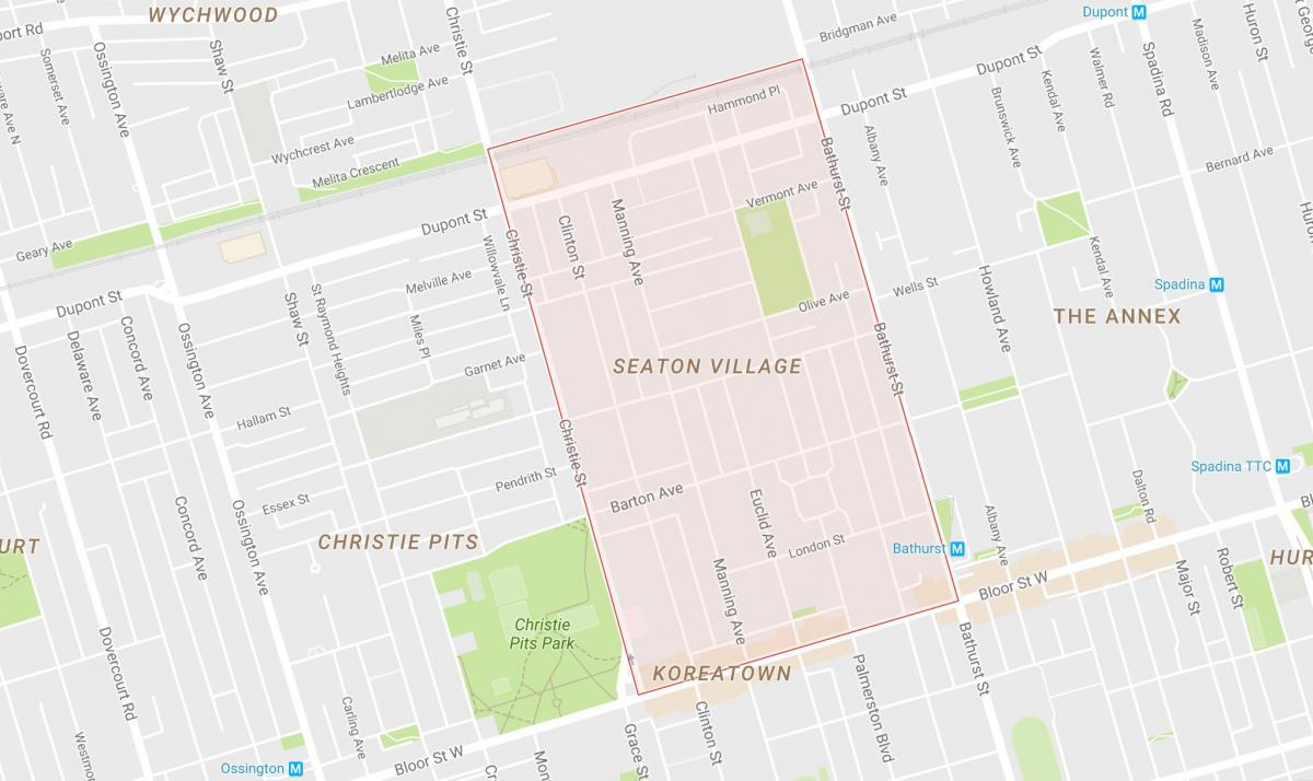 نقشه سیتن ایجاد کرد محله تورنتو