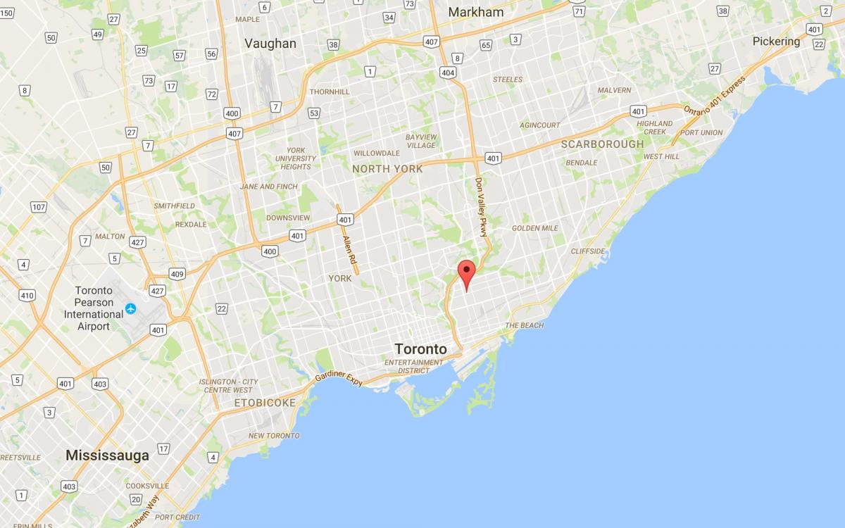 نقشه سیم ایجاد منطقه تورنتو