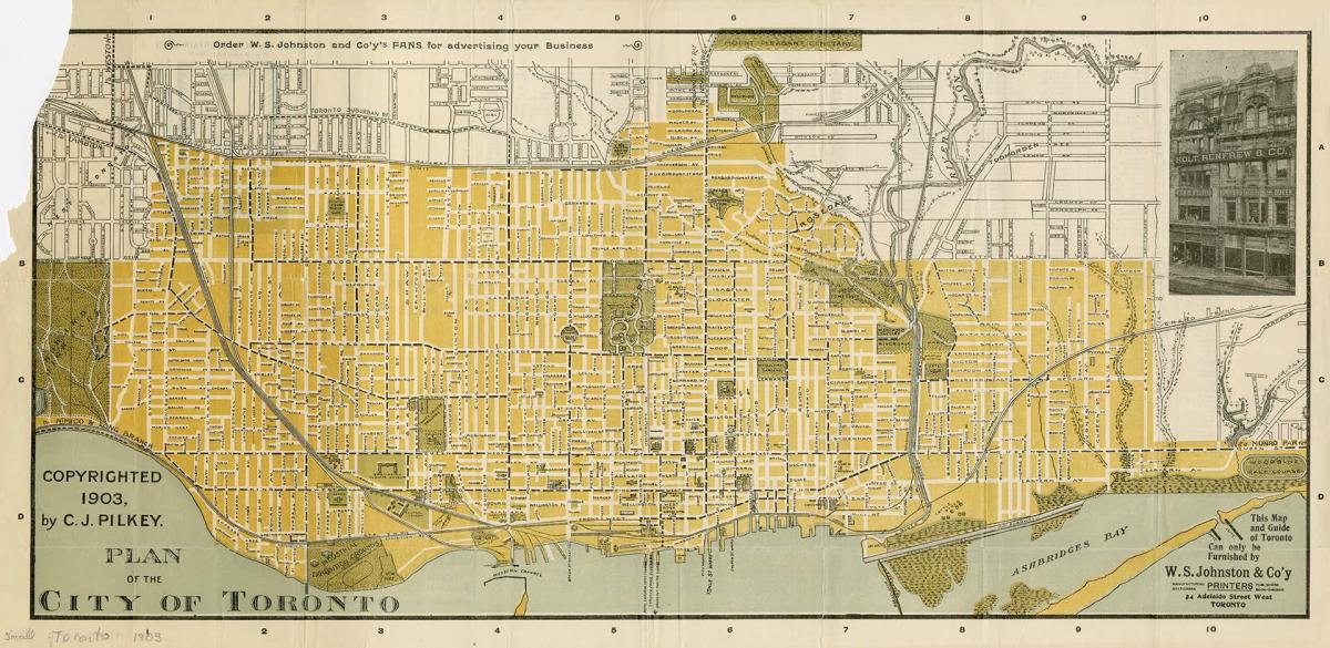نقشه شهر تورنتو 1903