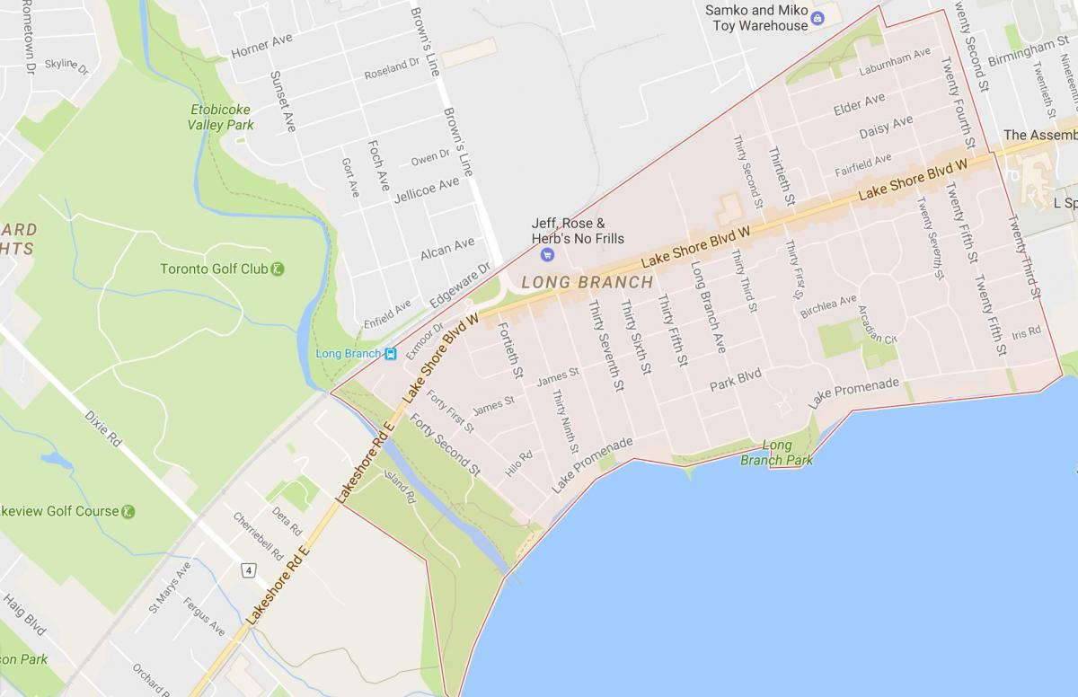 نقشه از شعبه محله تورنتو