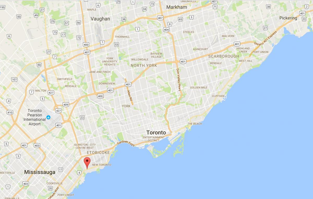 نقشه از شعبه منطقه تورنتو