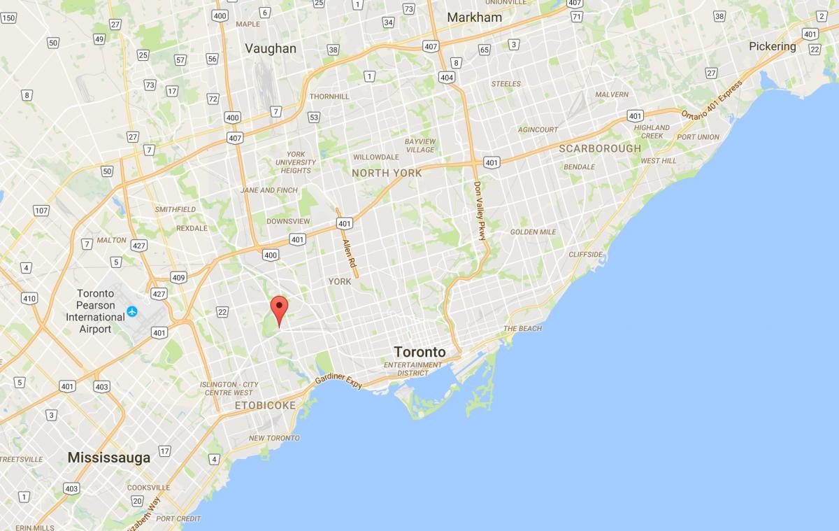 نقشه لمبتون منطقه تورنتو
