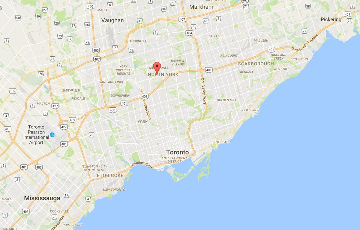 نقشه لنسینگ منطقه تورنتو