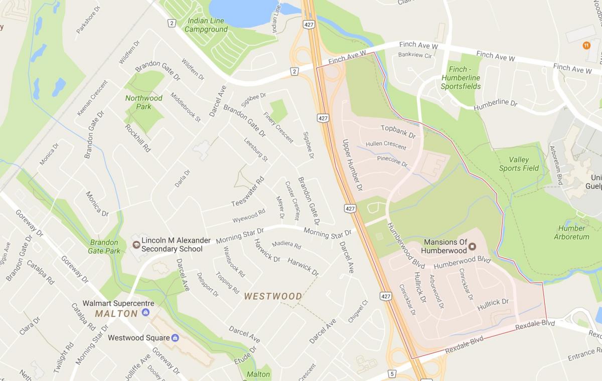 نقشه محله محله های تورنتو