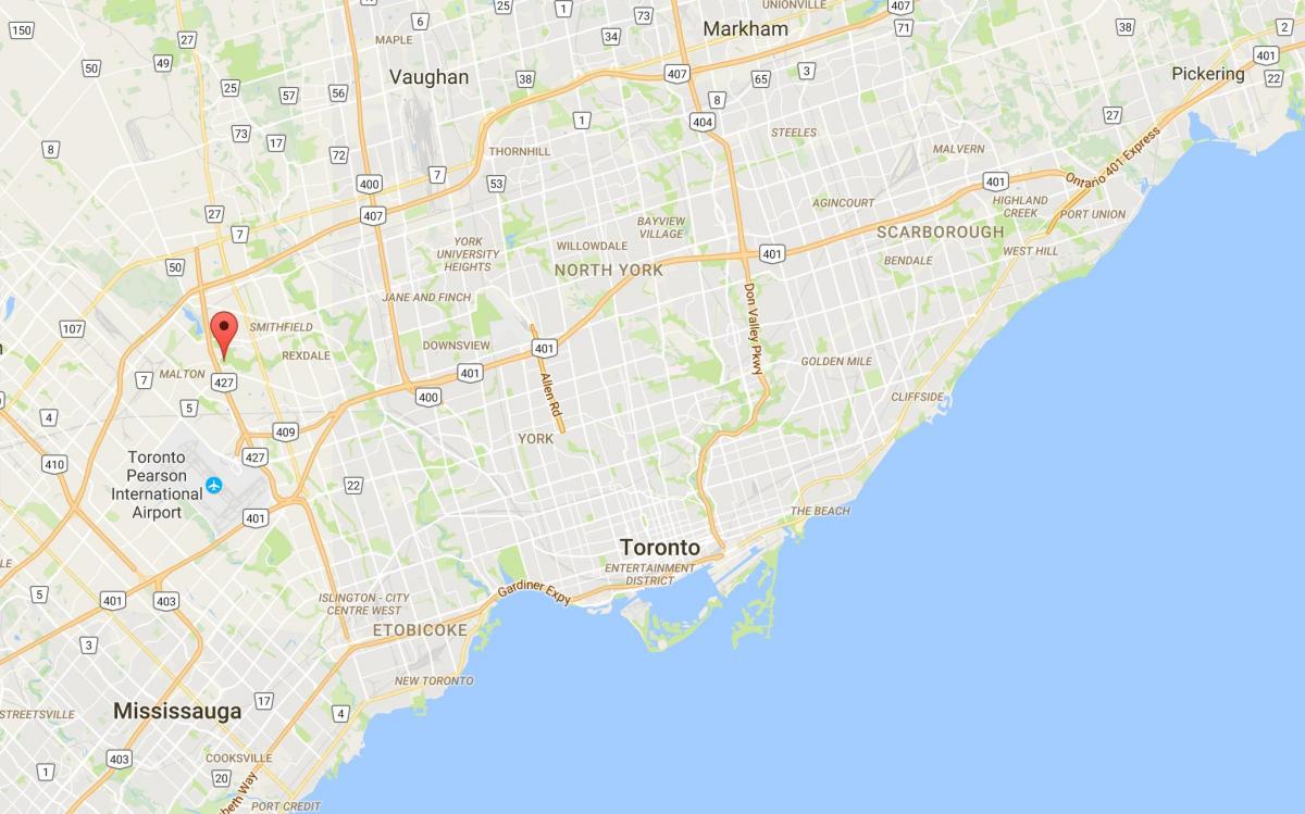 نقشه محله منطقه تورنتو