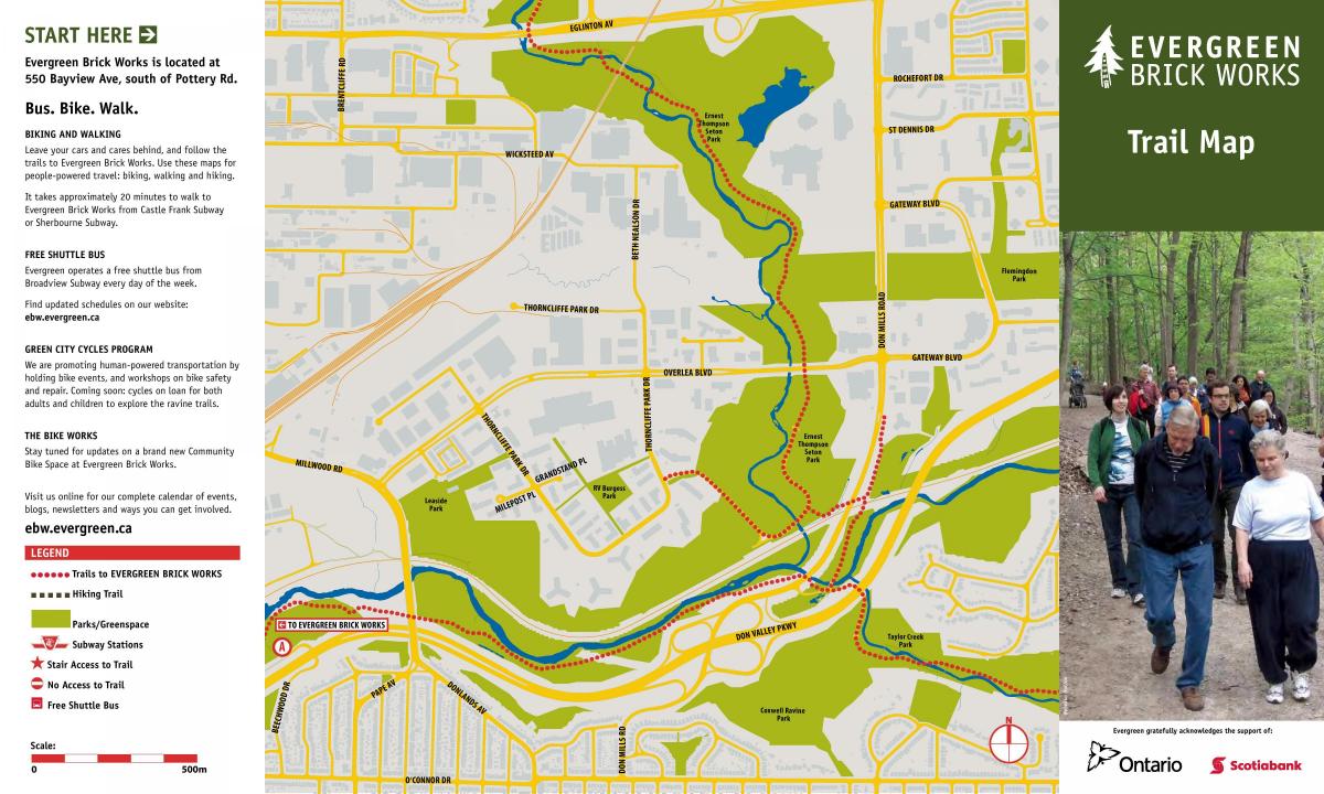 نقشه از همیشه سبز Brickworks تورنتو