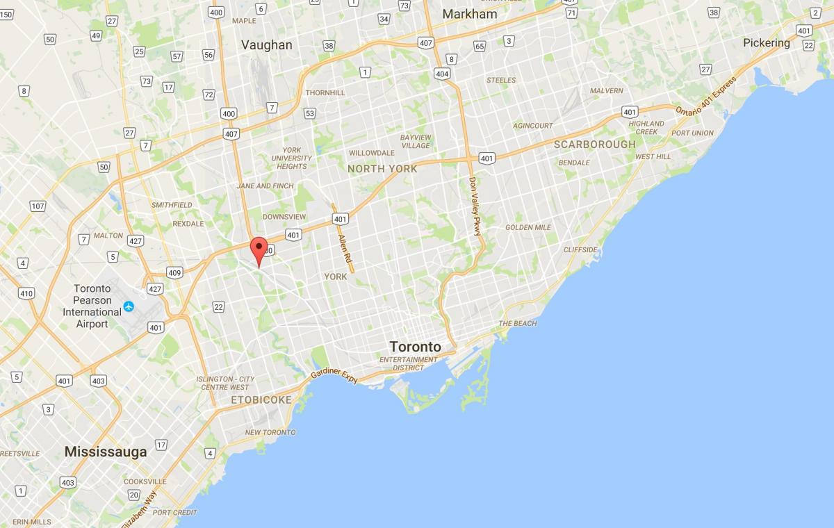 نقشه وستون منطقه تورنتو