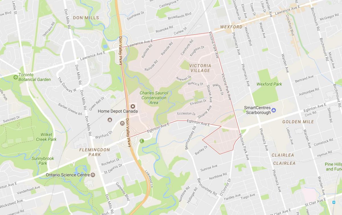 نقشه از ویکتوریا ایجاد کرد محله تورنتو
