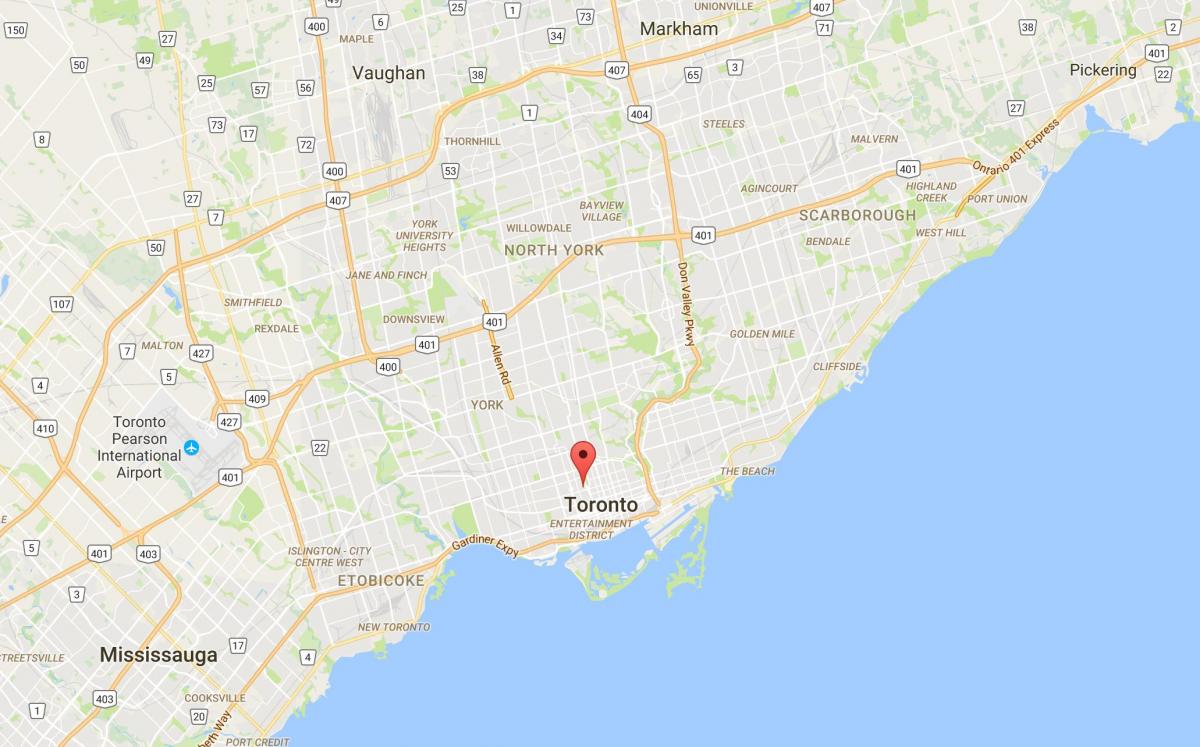 نقشه از کشف منطقه منطقه تورنتو