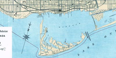 نقشه از تورنتو بندر 1906