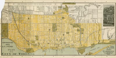 نقشه شهر تورنتو 1903
