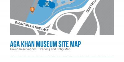 نقشه Aga Khan museum