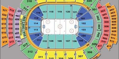 نقشه Air Canada Centre صندلی - ACC