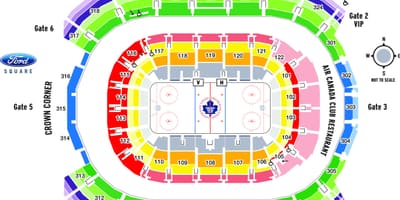 نقشه Air Canada Centre - ACC