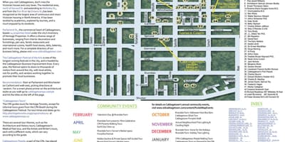 نقشه Cabbagetown رویدادهای تورنتو