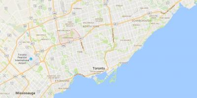 نقشه Downsview منطقه تورنتو