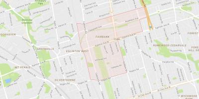 نقشه Fairbank محله تورنتو
