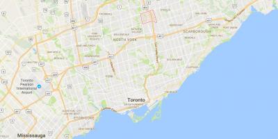 نقشه هیلکرست ایجاد منطقه تورنتو