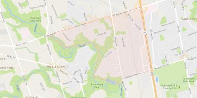 نقشه Humbermede محله تورنتو