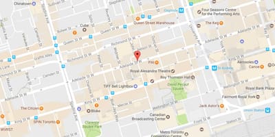 نقشه از جان خیابان تورنتو