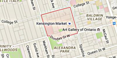 نقشه از کنزینگتون بازار