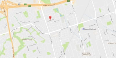 نقشه Maryvalen eighbourhood تورنتو