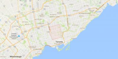 نقشه Midtown منطقه تورنتو