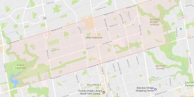 نقشه Newtonbrook محله تورنتو