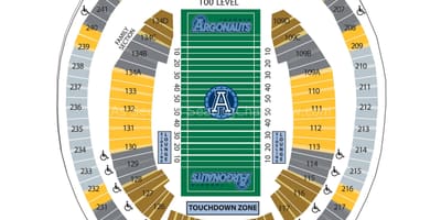 نقشه Rogers centre فوتبال