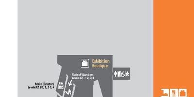نقشه Royal Ontario Museum سطح B2