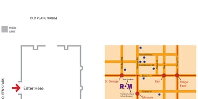 نقشه Royal Ontario Museum پارکینگ